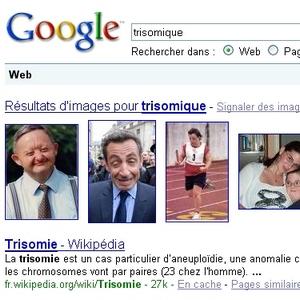 Google Bombing "Trisomique" sur Nicolas Sarkozy