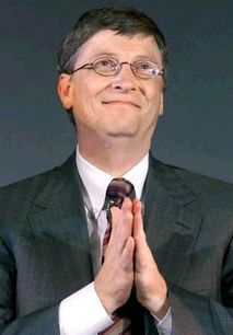 Bill Gates en train de prier...